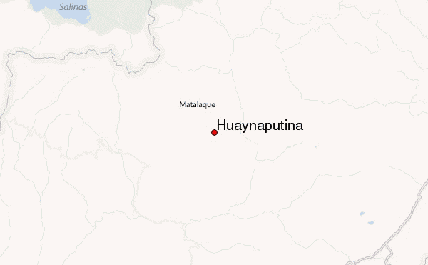 Huaynaputina Location Map