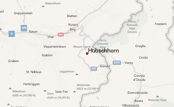 Hübschhorn Location Map