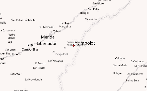 Humboldt Location Map