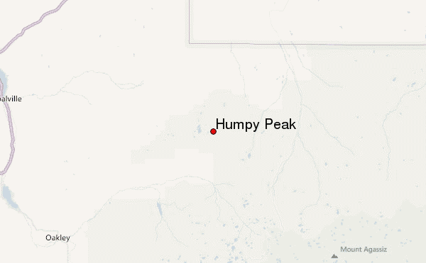 Humpy Peak Location Map