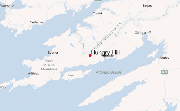 Hungry Hill Location Map