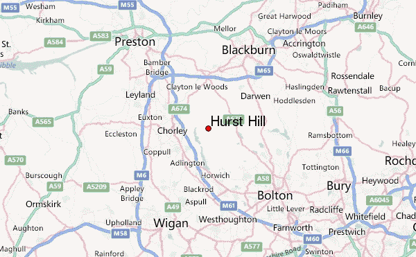 Hurst Hill Location Map