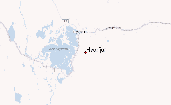 Hverfjall Location Map
