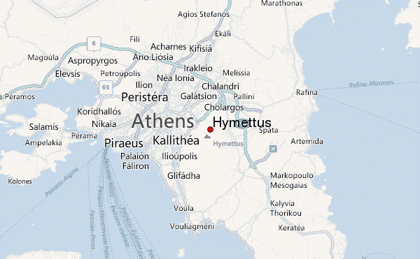 Hymettus Location Map