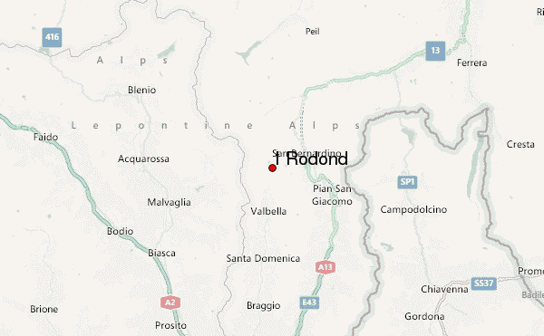 I Rodond Location Map