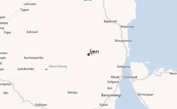 Ijen Location Map
