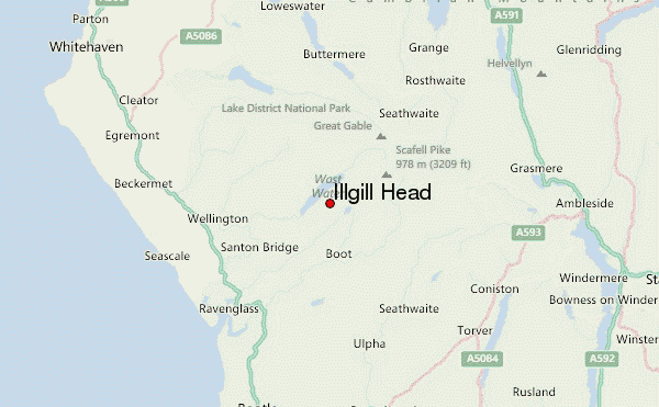 Illgill Head Location Map