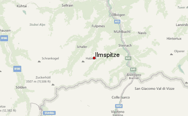 Ilmspitze Location Map