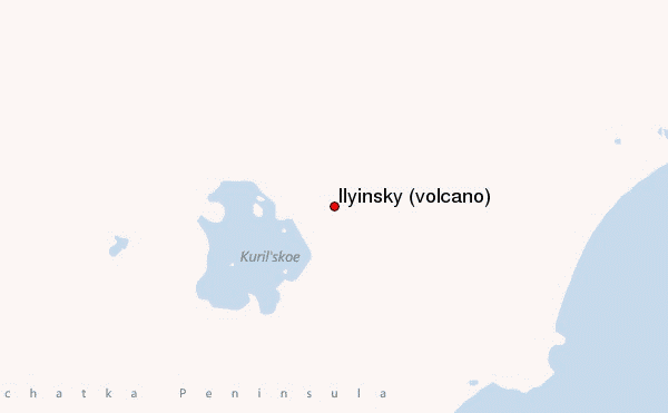 Ilyinsky (volcano) Location Map