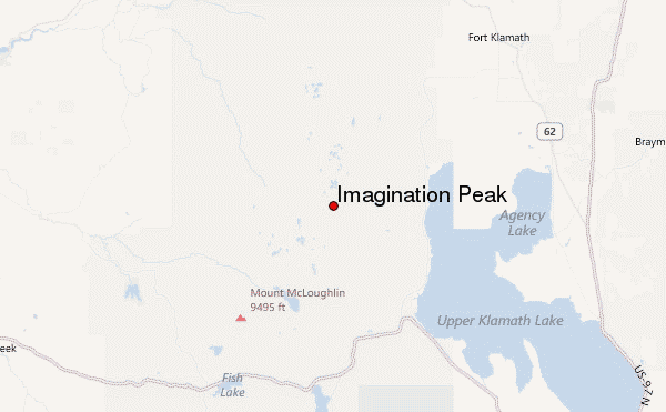 Imagination Peak Location Map