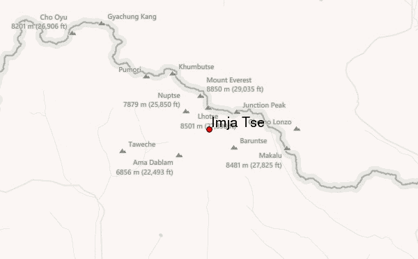 Imja Tse Location Map