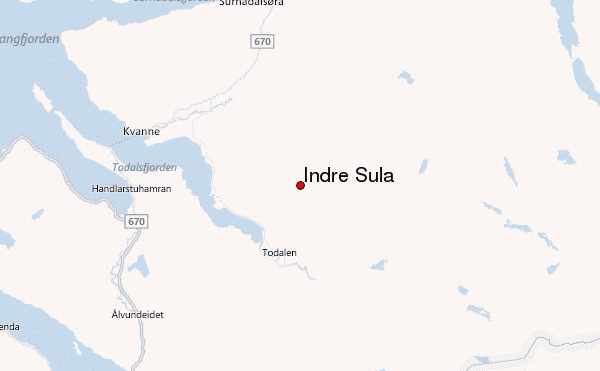 Indre Sula Location Map