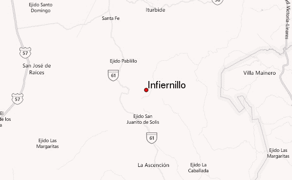 Infiernillo Location Map