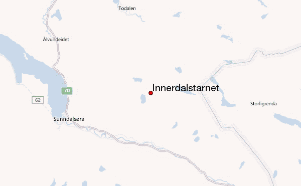 Innerdalstårnet Location Map