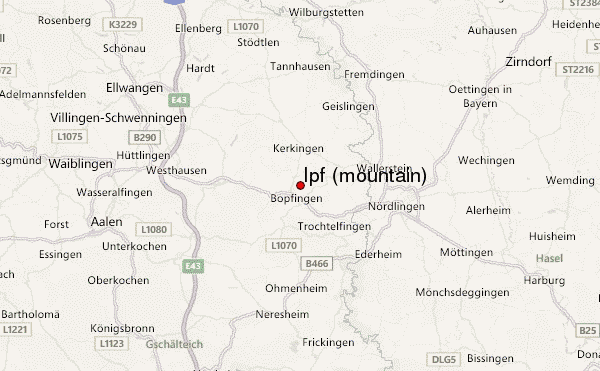 Ipf (mountain) Location Map