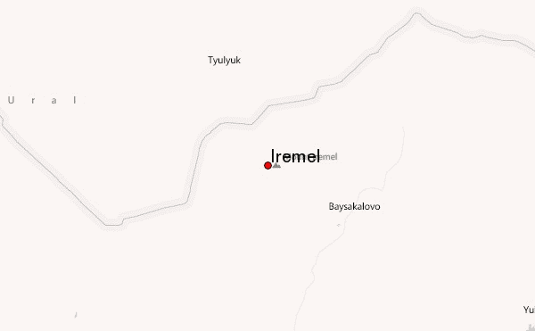 Iremel Location Map