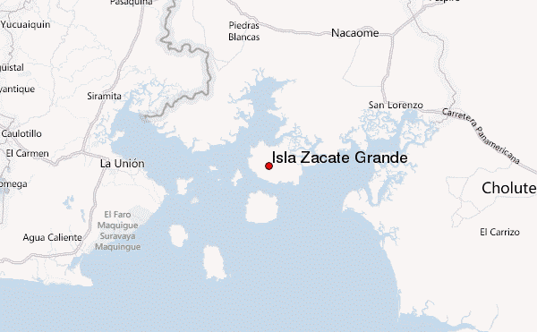 Isla Zacate Grande Location Map