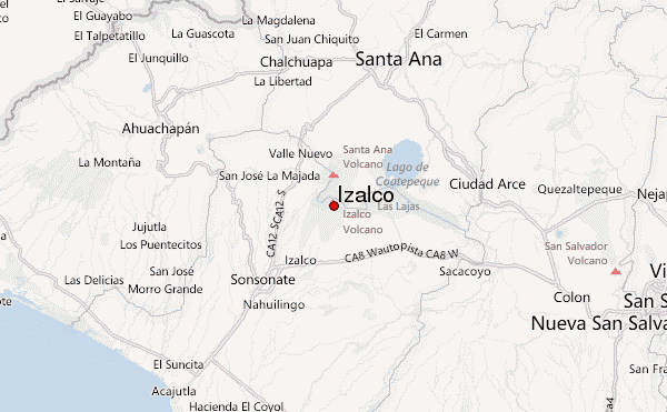 Izalco Location Map