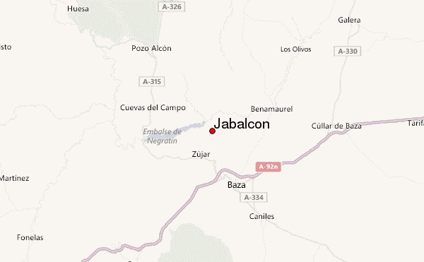 Jabalcón Location Map