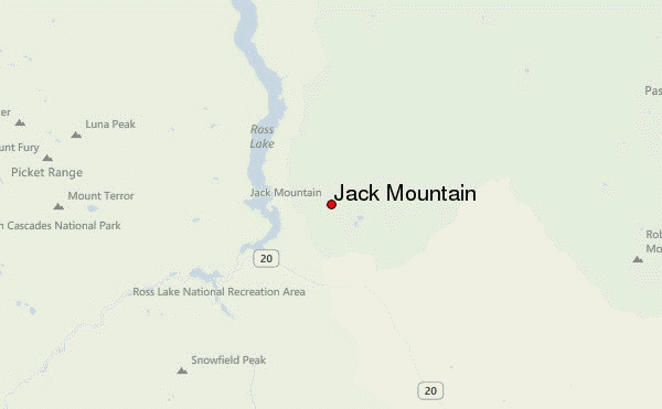 Jack Mountain Location Map
