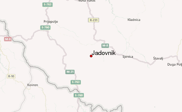 Jadovnik Location Map
