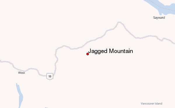 Jagged Mountain Location Map