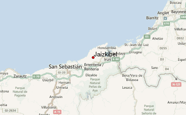 Jaizkibel Location Map