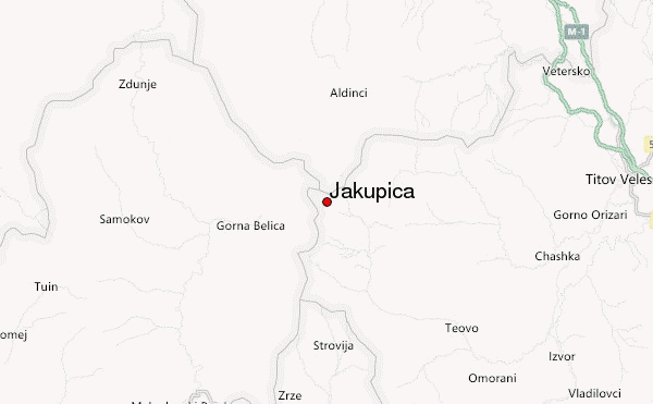 Jakupica Location Map