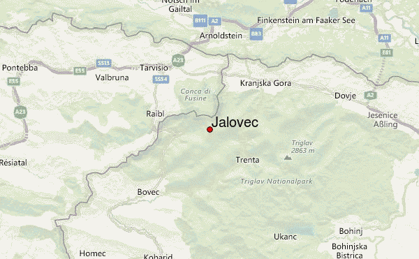 Jalovec Location Map
