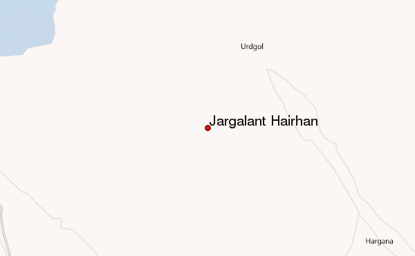 Jargalant Hairhan Location Map