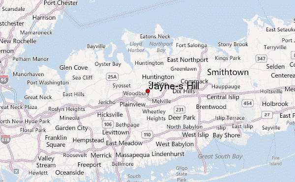 Jayne's Hill Location Map