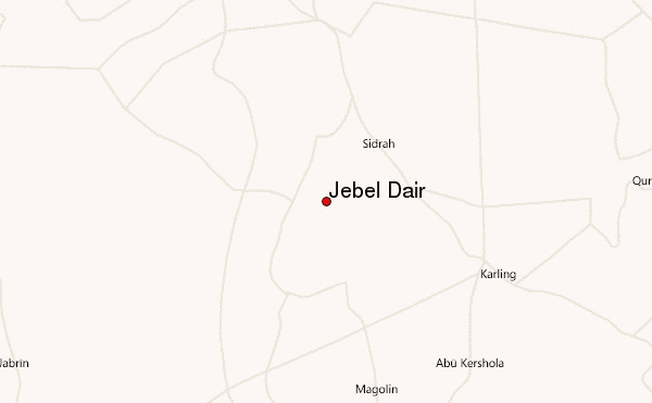 Jebel Dair Location Map
