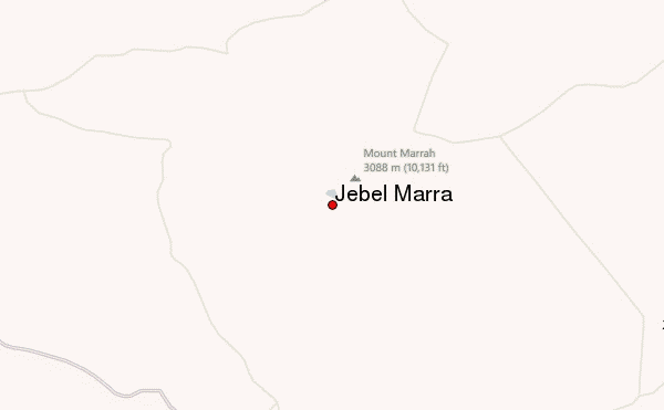 Jebel Marra Location Map