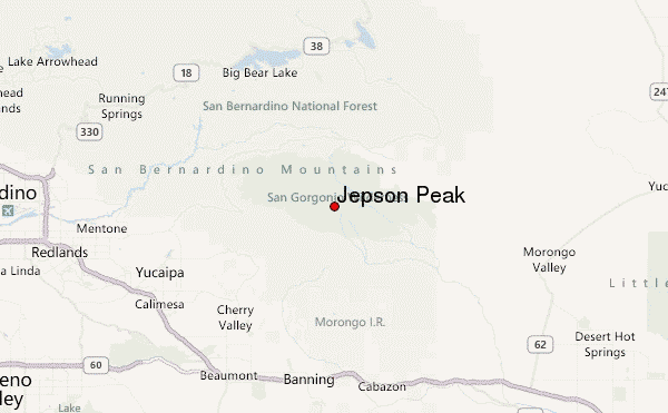 Jepson Peak Location Map