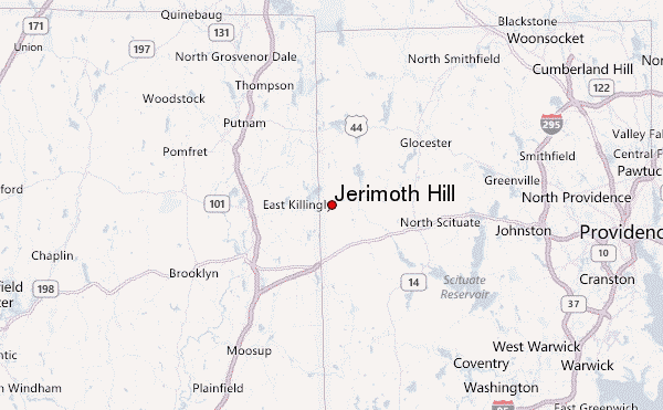 Jerimoth Hill Location Map