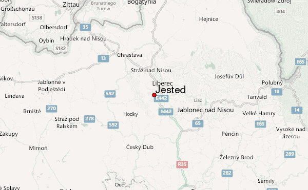 Jested Location Map