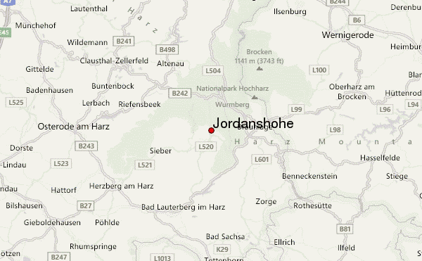 Jordanshöhe Location Map