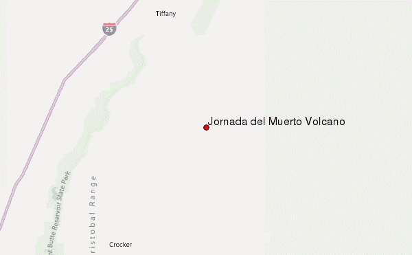 Jornada del Muerto Volcano Location Map