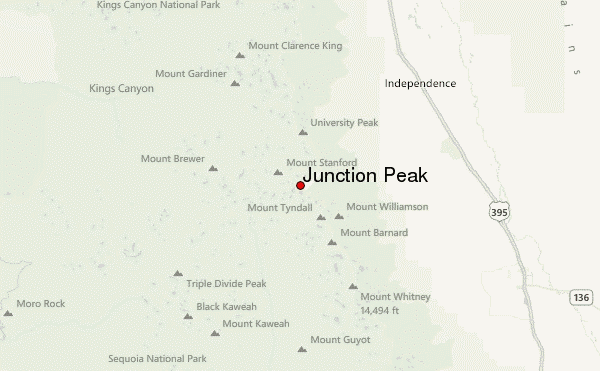 Junction Peak Location Map