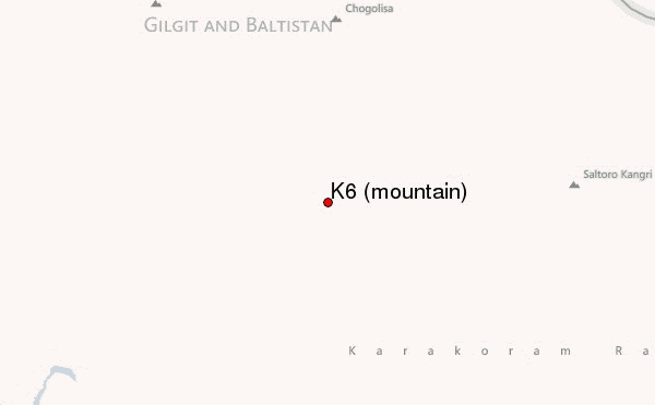 K6 (mountain) Location Map