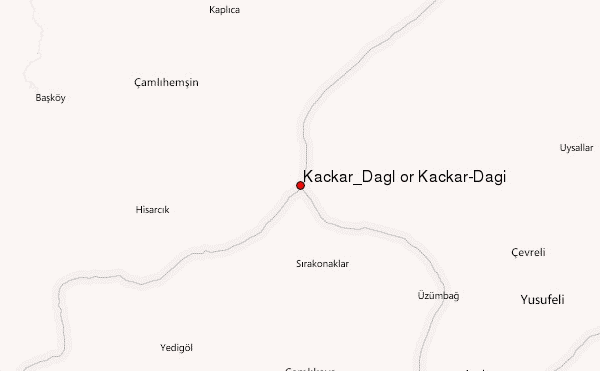 Kaçkar_Dağı or Kackar-Dagi Location Map