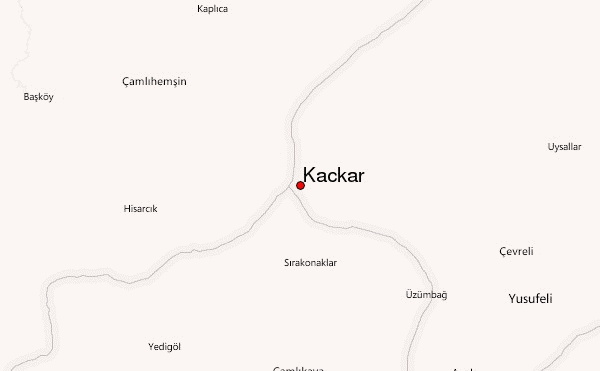 Kackar Location Map