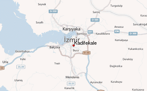 Kadifekale Location Map