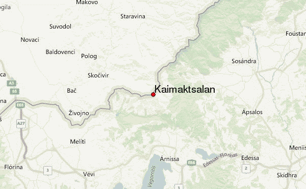 Kaimaktsalan Location Map