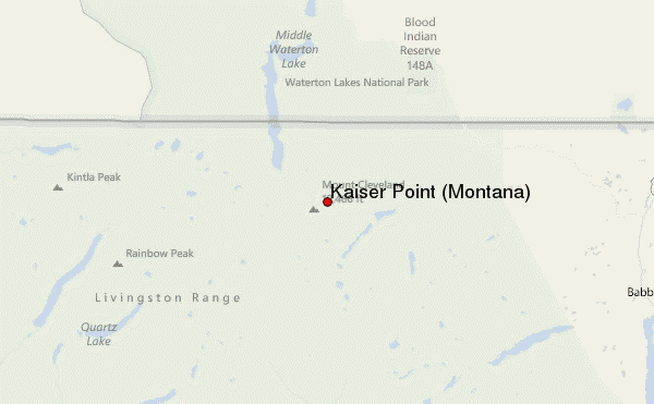 Kaiser Point (Montana) Location Map