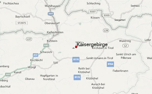 Kaisergebirge Location Map