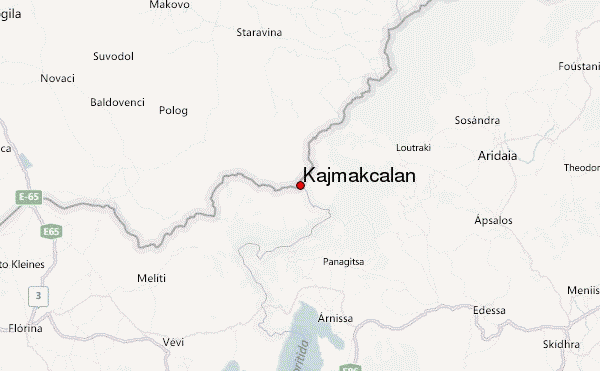 Kajmakčalan Location Map