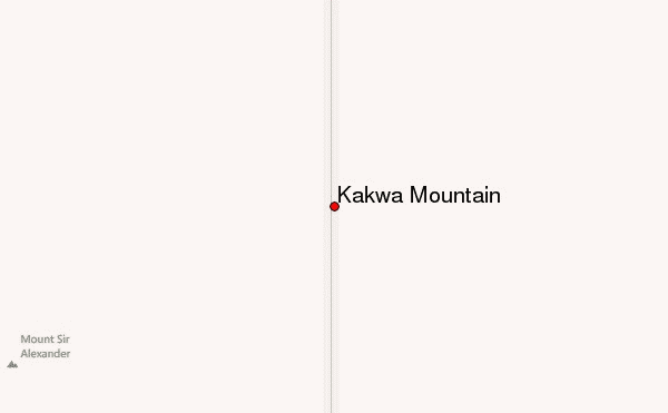 Kakwa Mountain Location Map