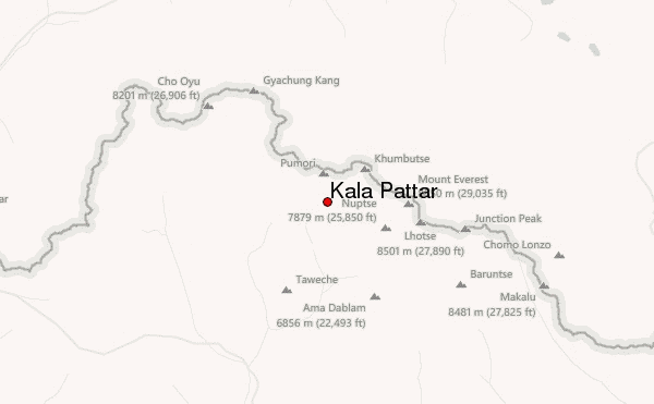 Kala Pattar Location Map