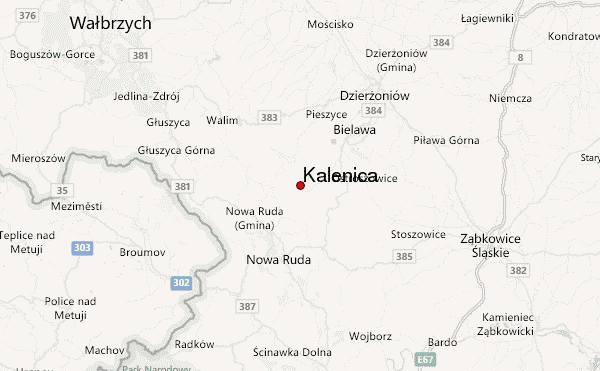 Kalenica Location Map